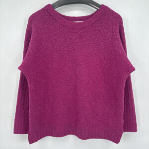 Women's Sleeping On Snow Lavinia Alpaca Wool Blend Fuschia Sweater Medium